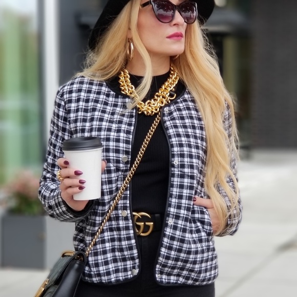 MODA ME COUTURE Jackets & Blazers - CLASSIC PLAID JACKET **